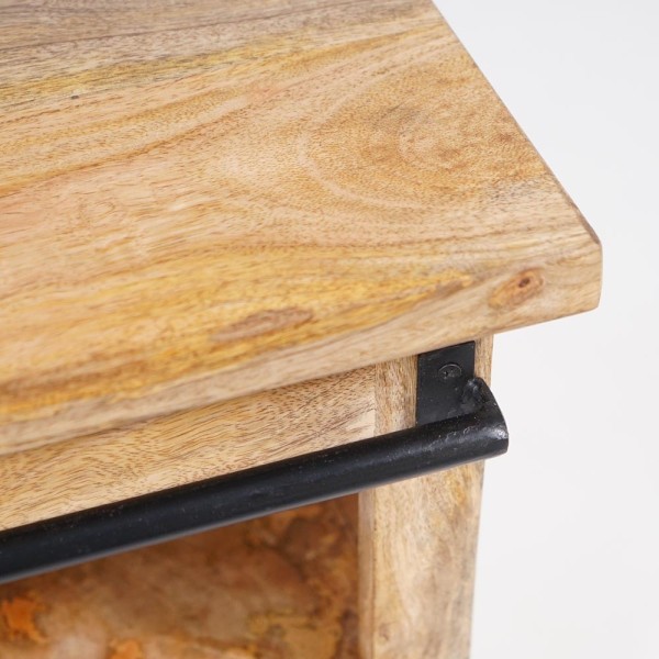 Banc coffre en bois massif - Paris