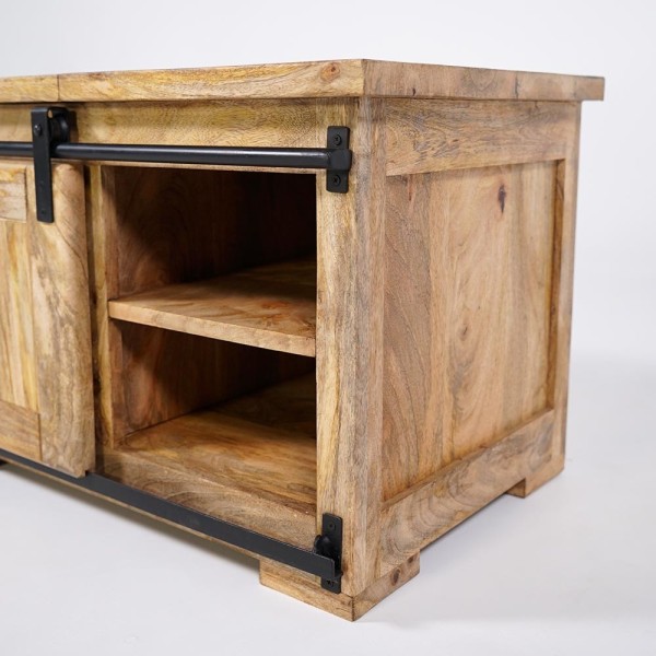 Banc coffre en bois massif - Paris