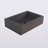 Vasque en béton rectangulaire - Anthracite profond - Pure Cast