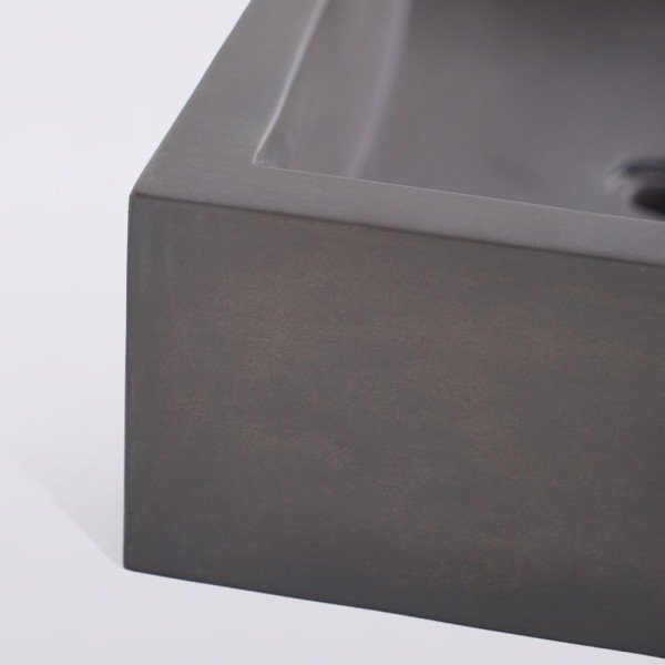 Vasque en béton rectangulaire - Anthracite profond - Pure Cast