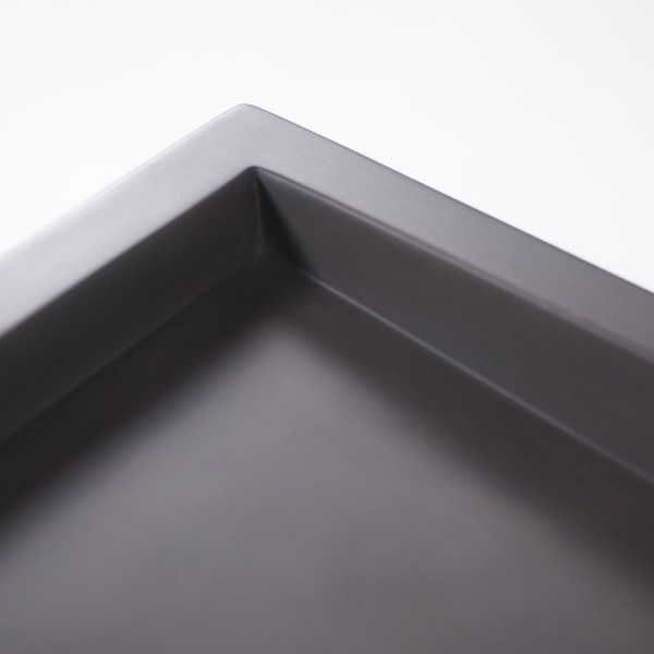 Vasque en béton rectangulaire anthracite profond - Solidis