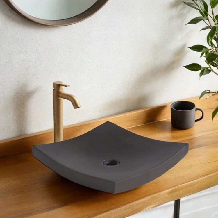 Vasque en béton anthracite profond - Arcilla