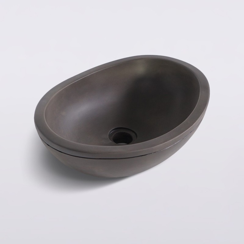 Vasque en béton - Anthracite profond - Mineralis