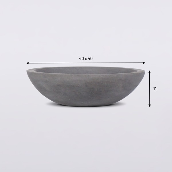 Vasque en béton - Anthracite profond - Mineralis