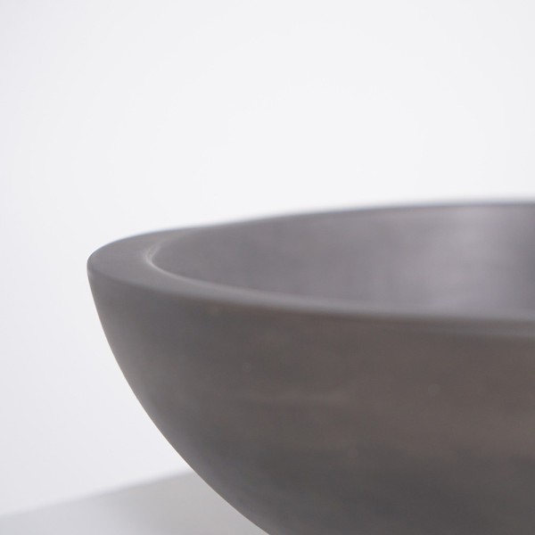 Vasque en béton ovale - Anthracite profond - Raw Blend