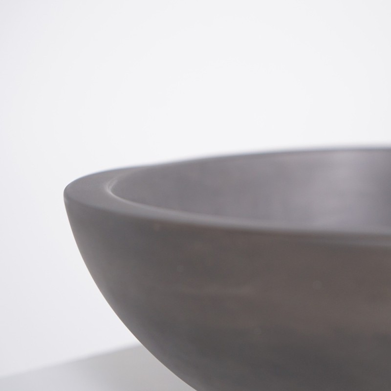 Vasque en béton ovale - Anthracite profond - Raw Blend