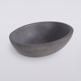 Vasque en béton ovale - Anthracite profond - Raw Blend