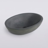 Vasque en béton ovale - Vert cuivré - Raw Blend