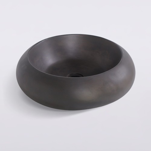 Vasque en béton ronde - Anthracite profond - Concrete Essence