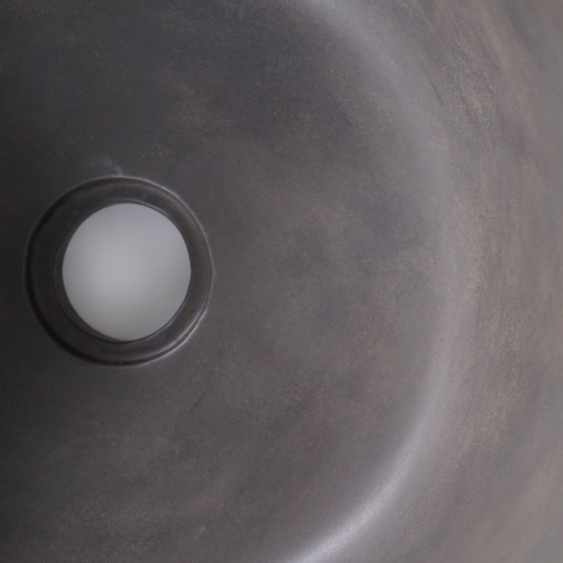 Vasque en béton ronde - Anthracite profond - Concrete Essence
