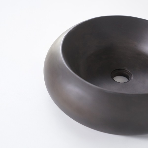 Vasque en béton ronde - Anthracite profond - Concrete Essence