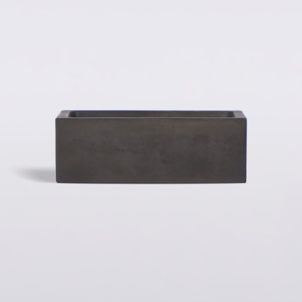 Vasque en béton rectangulaire - Anthracite profond - Slate Wave