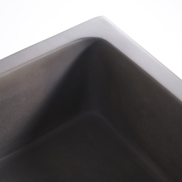 Vasque en béton rectangulaire - Anthracite profond - Slate Wave