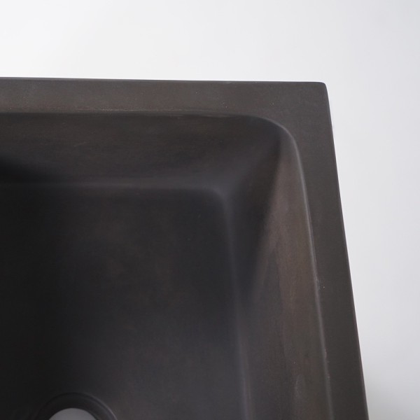 Vasque en béton rectangulaire - Anthracite profond - Slate Wave