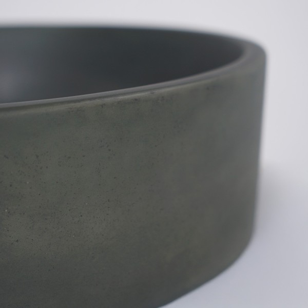 Vasque en béton ronde - Vert cuivre - Mineral