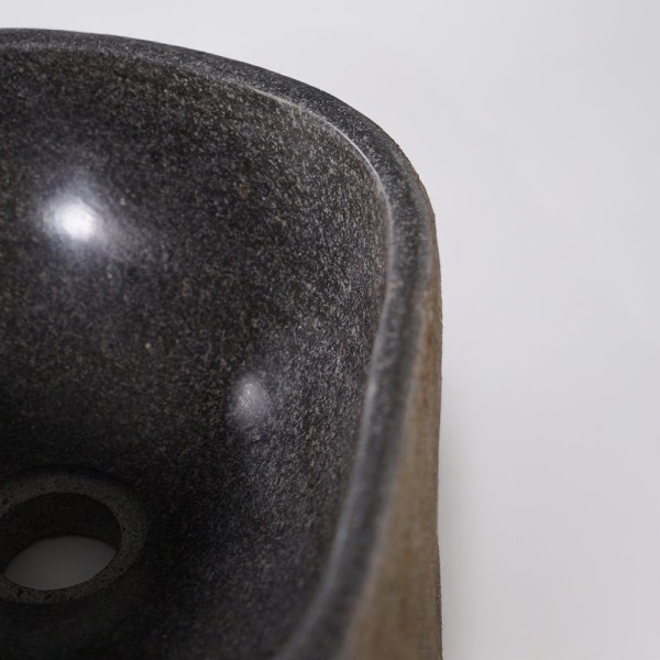 Petite vasque de salle bain à poser en pierre - River Stone