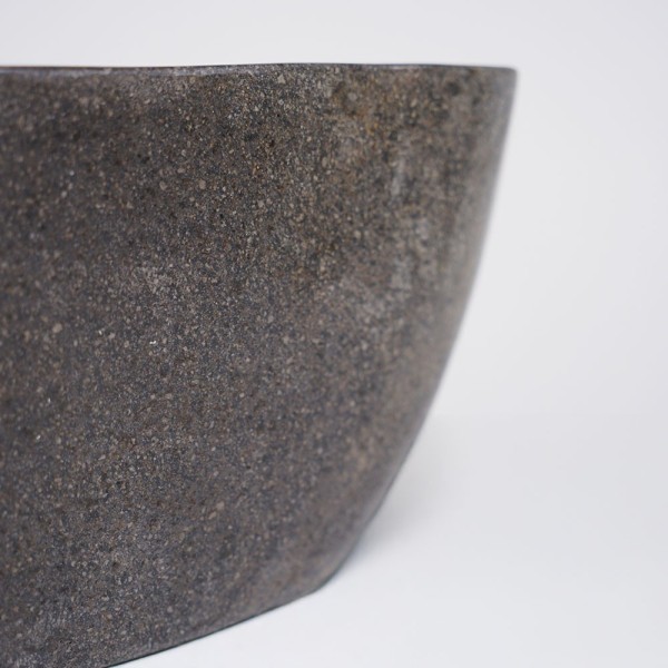 Vasque de salle bain à poser en pierre polie - River Stone