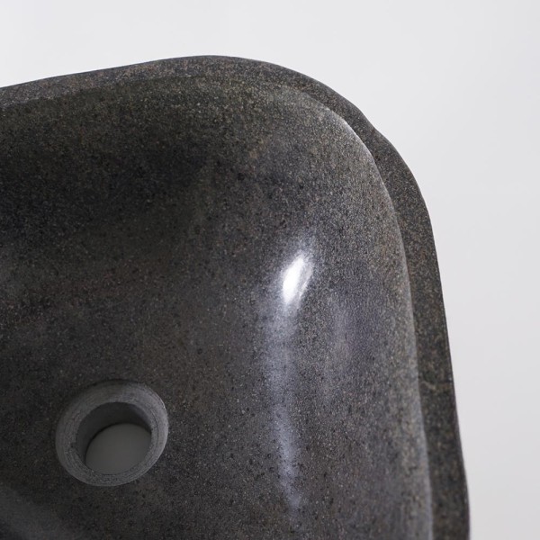 Vasque de salle bain à poser en pierre polie - River Stone