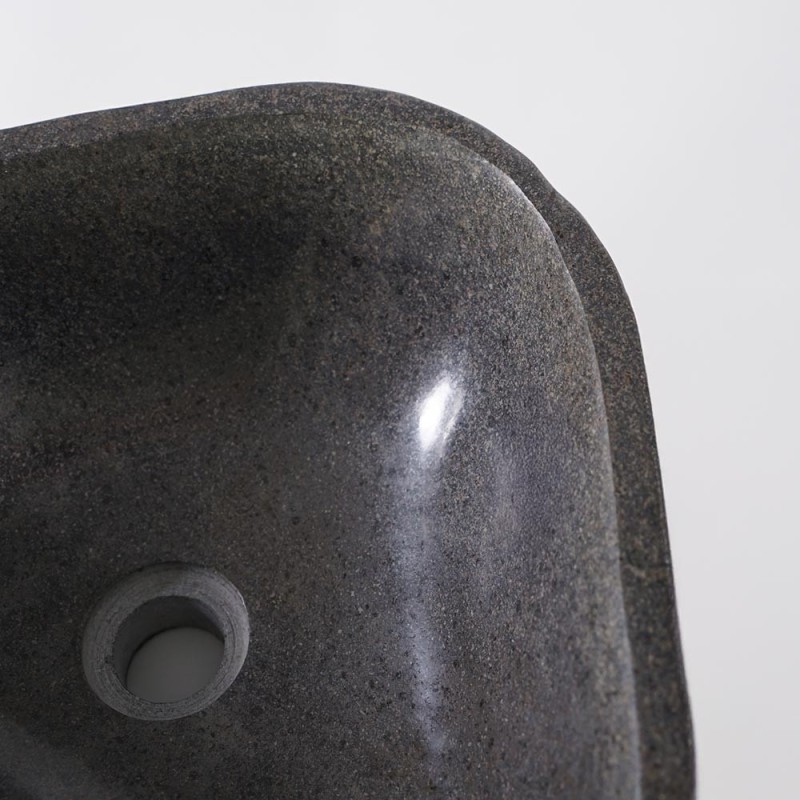Vasque de salle bain à poser en pierre polie - River Stone