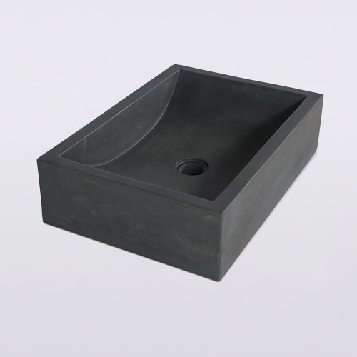 Vasque en béton rectangulaire - Vert cuivré - Pure Cast