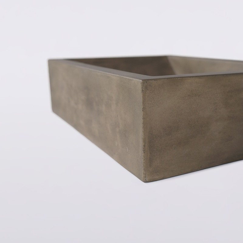 Vasque en béton rectangulaire - Couleur naturelle - Pure Cast