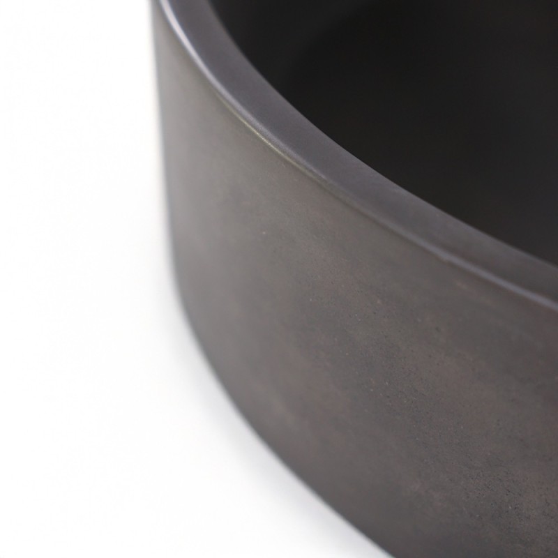 Vasque ronde en béton - Anthracite profond - Mineral