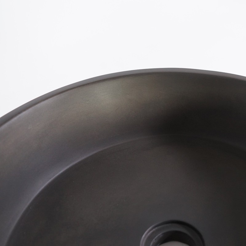 Vasque ronde en béton - Anthracite profond - Mineral