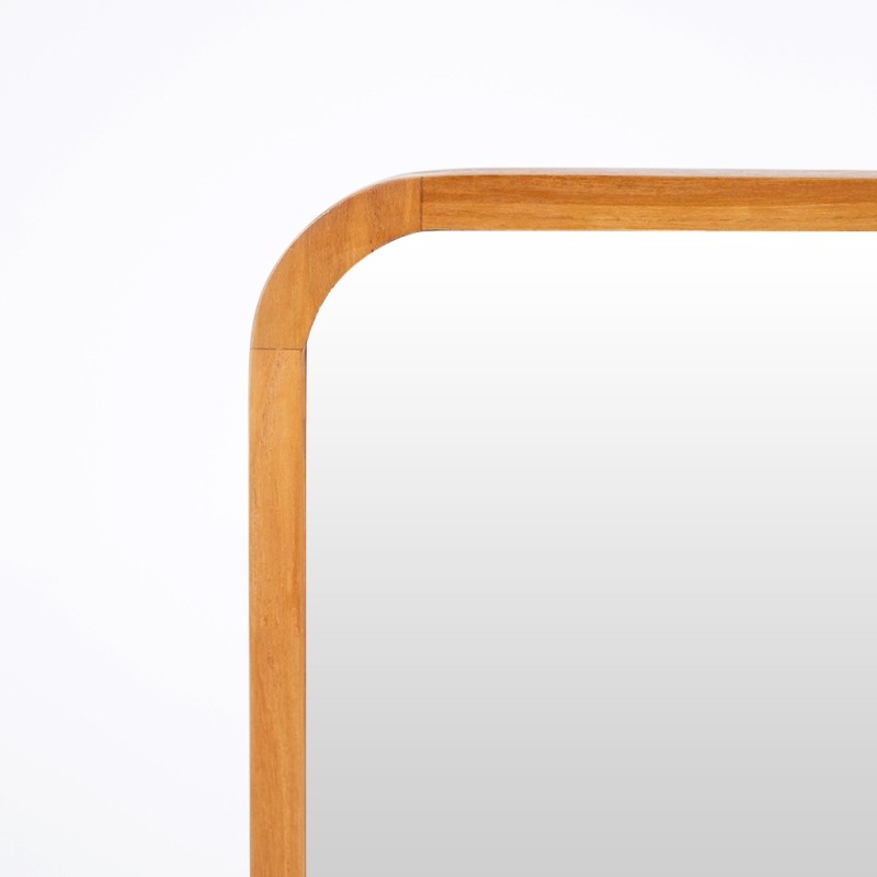 Miroir avec tablette intégree en teck massif - Leela