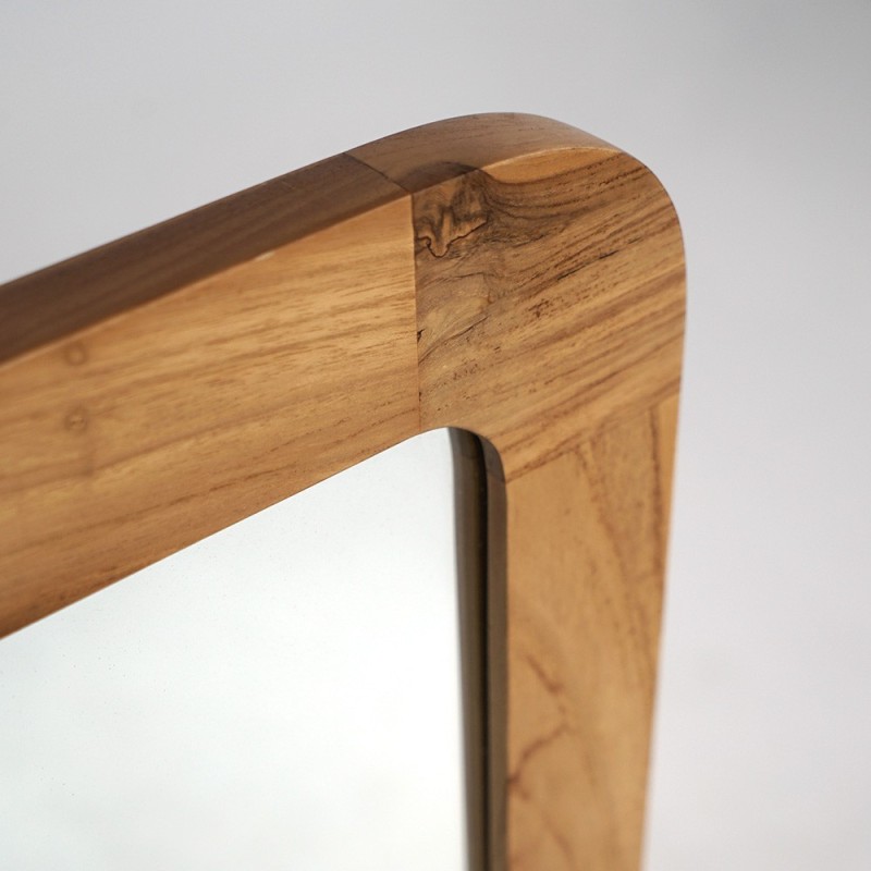 Miroir de salle de bain rectangulaire 120 cm x 70 cm avec bords arrondis