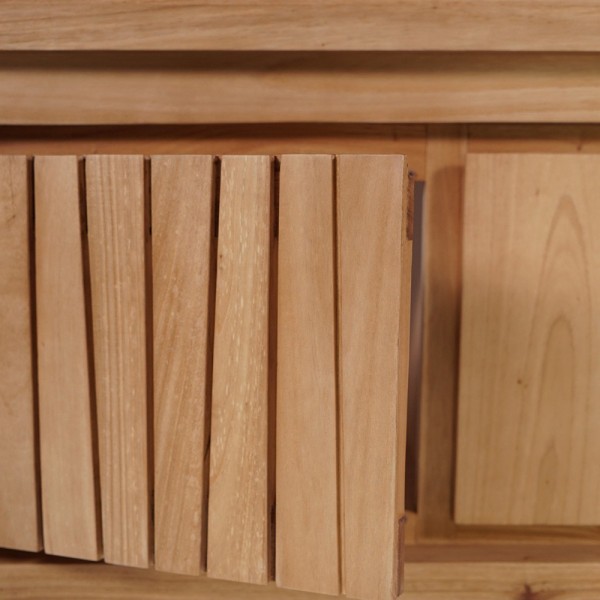 Meuble de salle de bain en bois naturel 120 cm - Neo