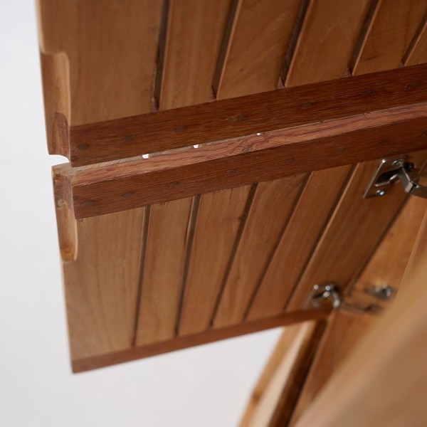 Colonne de salle de bain en bois naturel - Neo