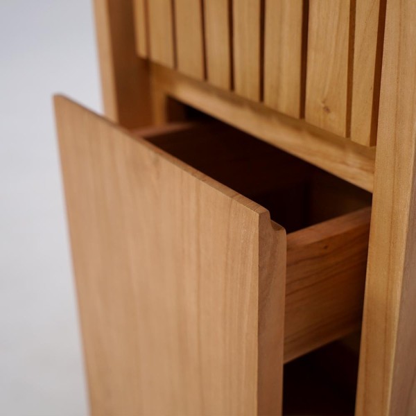 Colonne de salle de bain en bois naturel - Neo