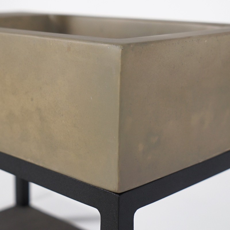 Lave-mains avec porte-serviette et vasque en béton - Core