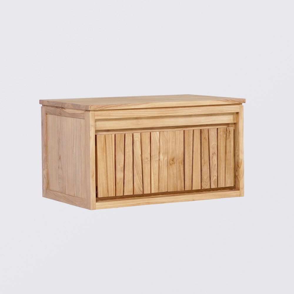 Rantry Armoire de Salle de Bain en Bois d'Ingénierie - Chêne Sonoma - 80x33x60 cm