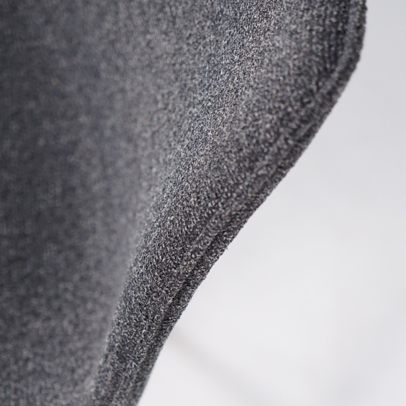 Chaise de salle à manger en tissu bouclé et pieds en chêne - Glee