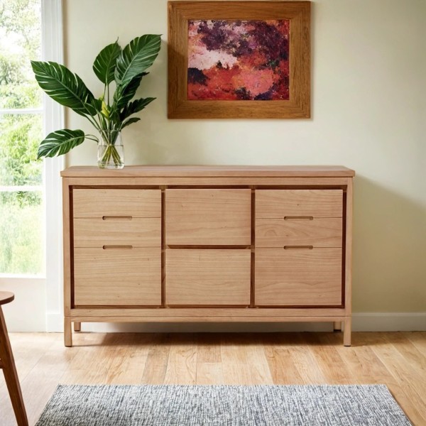 Buffet en bois massif 140 cm - Ashwini
