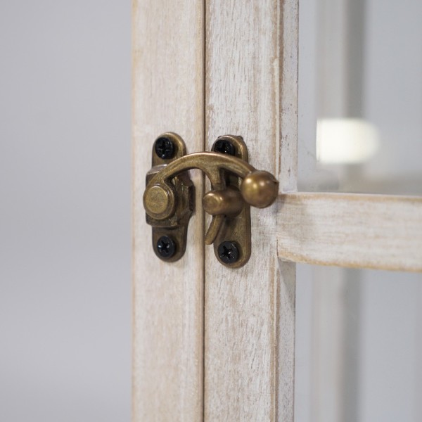 Lot de 2 lanternes en bois et métal - Cottage