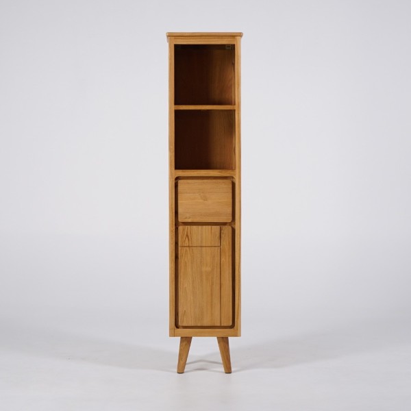 Colonne de salle de bain en bois naturel - Pragati
