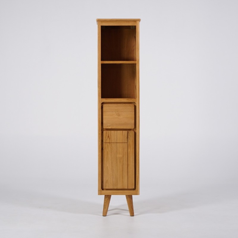 Colonne de salle de bain en bois naturel - Pragati