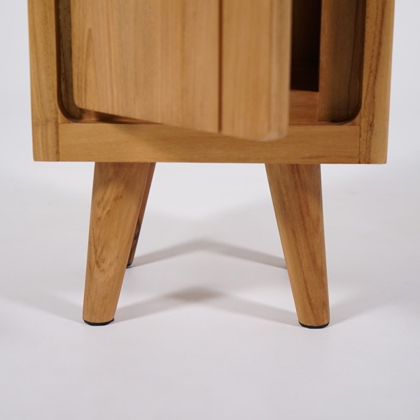 Colonne de salle de bain en bois naturel - Pragati