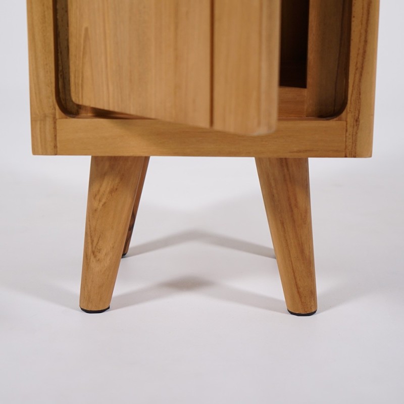 Colonne de salle de bain en bois naturel - Pragati
