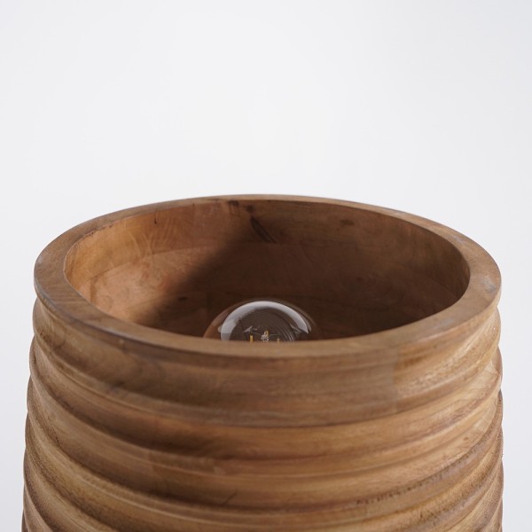 Lampe sur pied en bois naturel - Nomade
