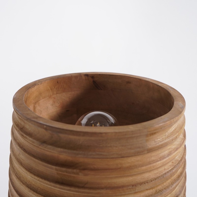 Lampe sur pied en bois naturel - Nomade