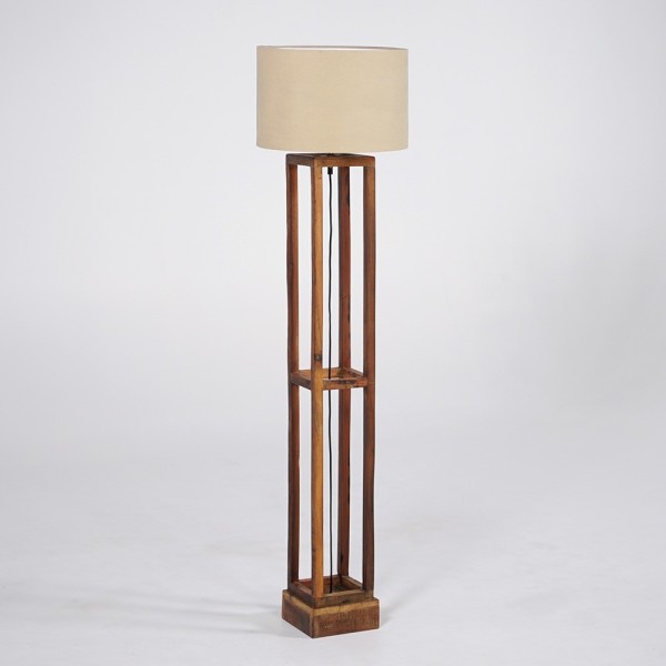 Lampe sur pied en bois naturel - Heritage