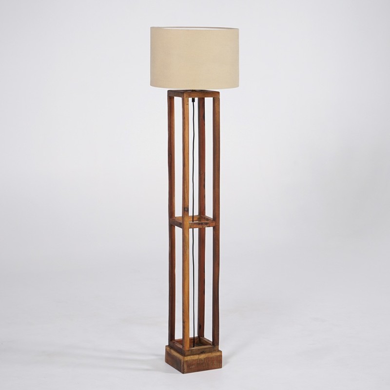 Lampe sur pied en bois naturel - Heritage