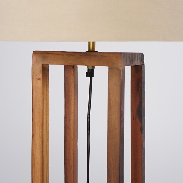 Lampe sur pied en bois naturel - Heritage