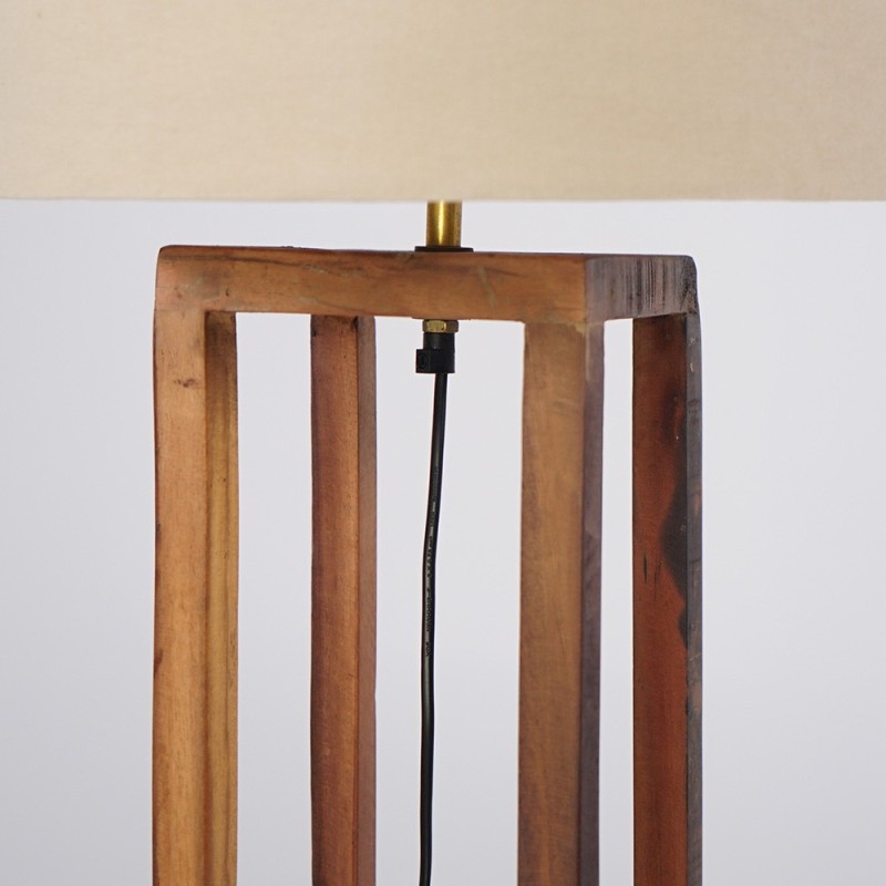 Lampe sur pied en bois naturel - Heritage