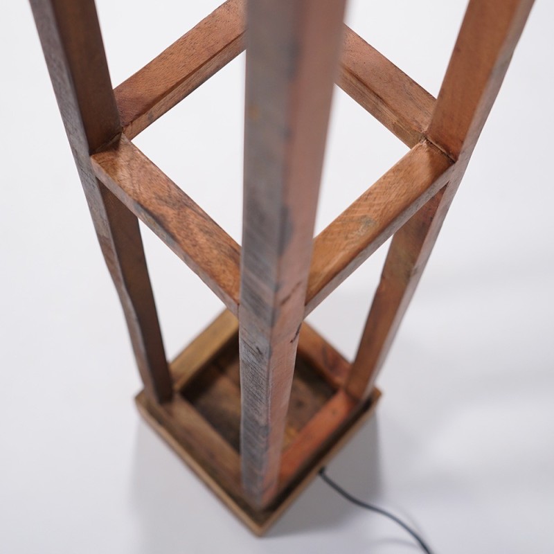 Lampe sur pied en bois naturel - Heritage