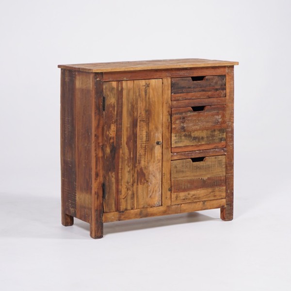 Buffet 90 cm en bois recyclé - Terra Nova