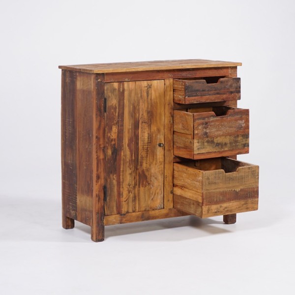 Buffet 90 cm en bois recyclé - Terra Nova